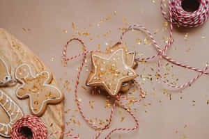 'sparkle And Shine In The Festive Season With A Christmas Star' Wallpaper