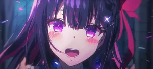 Sparkling Anime Eyes Ai Hoshino Wallpaper