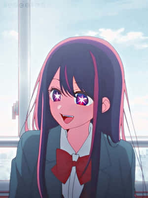 Sparkling Eyes Anime Girl Wallpaper