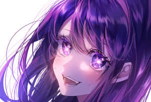 Sparkling Eyes Anime Girl Wallpaper