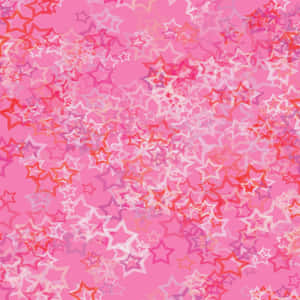 Sparkling Pink Stars In The Night Sky Wallpaper