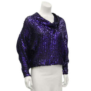 Sparkling Purple Sequins Wallpaper