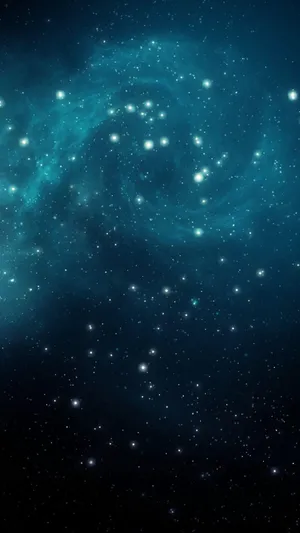 Sparkly Blue Galaxy Wallpaper