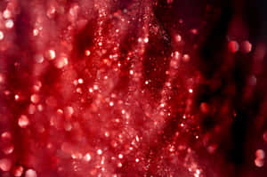 Sparkly Red Glitter Christmas Pattern Wallpaper