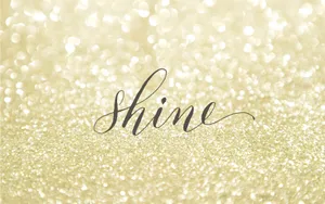 Sparkly Shine Text Graphics Wallpaper