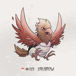 Spearow Fanart With Light Background Wallpaper