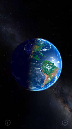 Spectacular 3d Earth Rendering Wallpaper