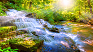 Spectacular 4k Waterfall Scenery Wallpaper