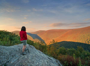 Spectacular Autumn Landscape In Massachusetts Wallpaper