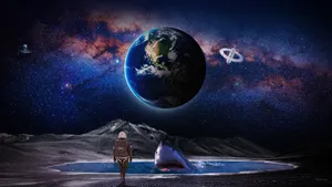 Spectacular Earth View From Space Wallpaper