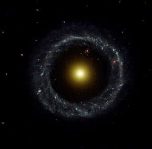 Spectacular Elliptical Galaxy In The Cosmos Wallpaper