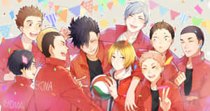 Spectacular Haikyuu Fan Art Showcasing Favorite Characters Wallpaper