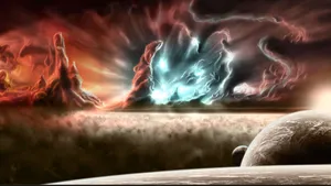 Spectacular Landscape Of A Majestic Mountain Range At Sunset Wallpaper