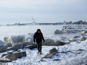 Spectacular Polar Vortex Swirling Over Earth Wallpaper