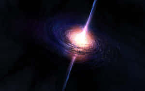 Spectacular Quasar In A Distant Galaxy Wallpaper