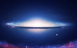 Spectacular Quasar In Deep Space Wallpaper