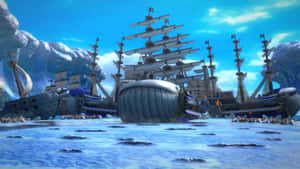 Spectacular Scenes Of Marineford Island Wallpaper