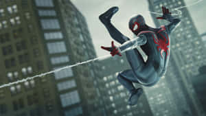 Spectacular Spider-man Web Slinging Wallpaper