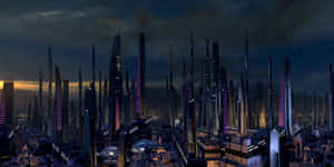 Spectacular View Of The Citadel From Mass Effect Wallpaper