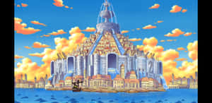 Spectacular View Of Water Seven In The Japanese Alps Wallpaper