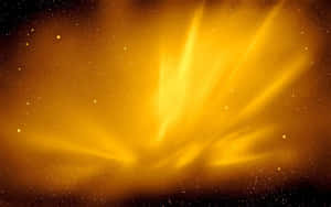 Spectacular Yellow Galaxy - The Beauty Of Outer Space Wallpaper