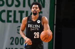 Spencer Dinwiddie At Td Garden Wallpaper