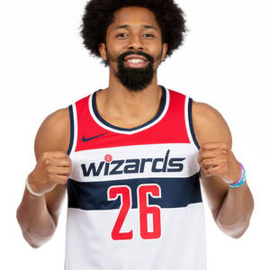 Spencer Dinwiddie Wizards Jersey Wallpaper