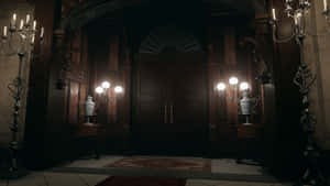 Spencer Mansion Grand Entrance Door Wallpaper