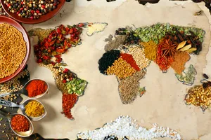 Spices World Map 4k Wallpaper