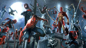 Spider-geddon - A Battle Of Epic Proportions Wallpaper