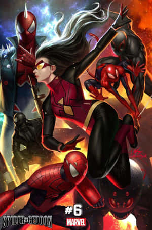 Spider-geddon Crossover Event Poster Wallpaper