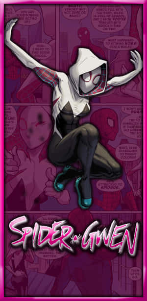 Spider Gwen Comic Art Wallpaper