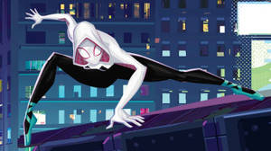 Spider Gwen Showing Off Her Ghost Spider Powers Wallpaper