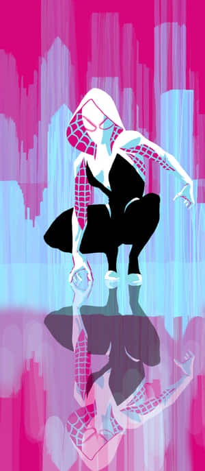 Spider Gwen Stylized Artwork Wallpaper