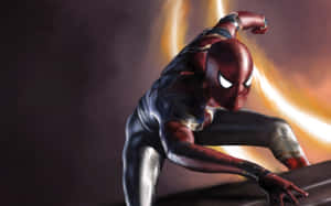 Spider Man Action Pose Wallpaper