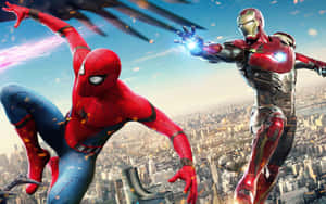 Spider Man And Iron Man - Marvel's Finest Heroes Wallpaper