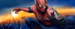 Spider-man Battling Villains In Spider-man 3 Wallpaper