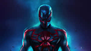 Spider-man Blue In Action Wallpaper