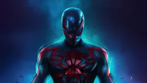 Spider-man Blue In Action Wallpaper