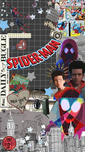 Spider Man Collage Daily Bugle Backdrop Wallpaper