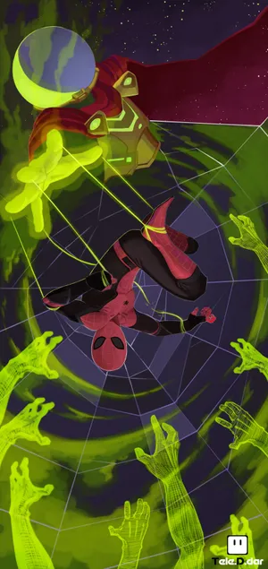Spider Man Far From Home Mysterio Fanart Wallpaper