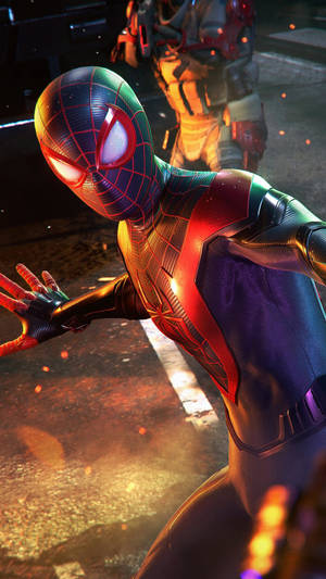 Spider Man Fire Mobile Wallpaper