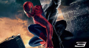 Spider-man Leaps Into Action In Spider-man 3 Wallpaper