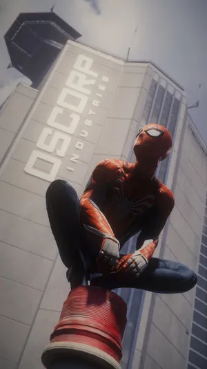 Spider Man Oscorp Tower Perch Wallpaper