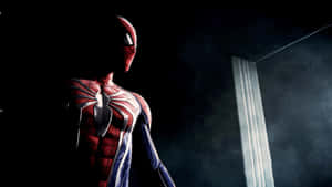 Spider Man Ps4 4k Dark Room Background Wallpaper