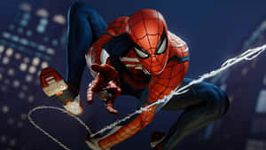 Spider Man Ps4 4k Fierce Web Shooting Jump Wallpaper