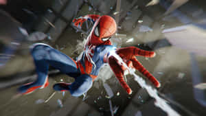 Spider Man Ps4 4k Spider Web Close Up Wallpaper