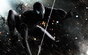 Spider-man Soars Through The City In Spider-man 3 Wallpaper