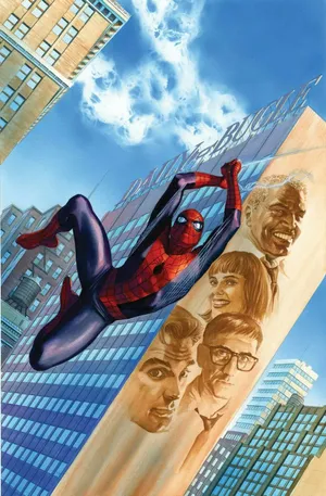 Spider Man Swinging By Daily Bugle Wallpaper