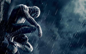 Spider-man Swinging Into Action In Spider-man 3 Wallpaper